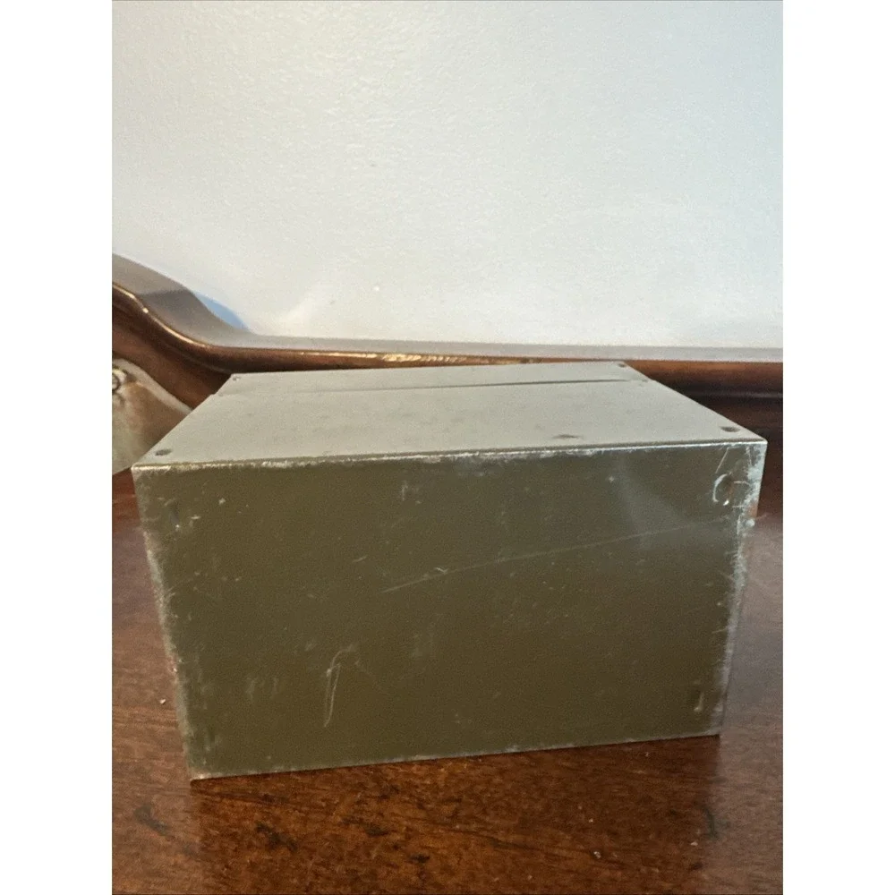 VTG 1858-19?? Chicago YMCA SCHOOLS Chicago, Illinois Metal Storage File Box